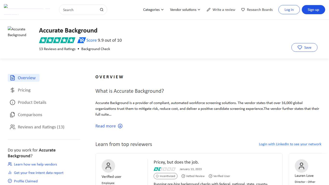 Accurate Background Reviews & Ratings 2026