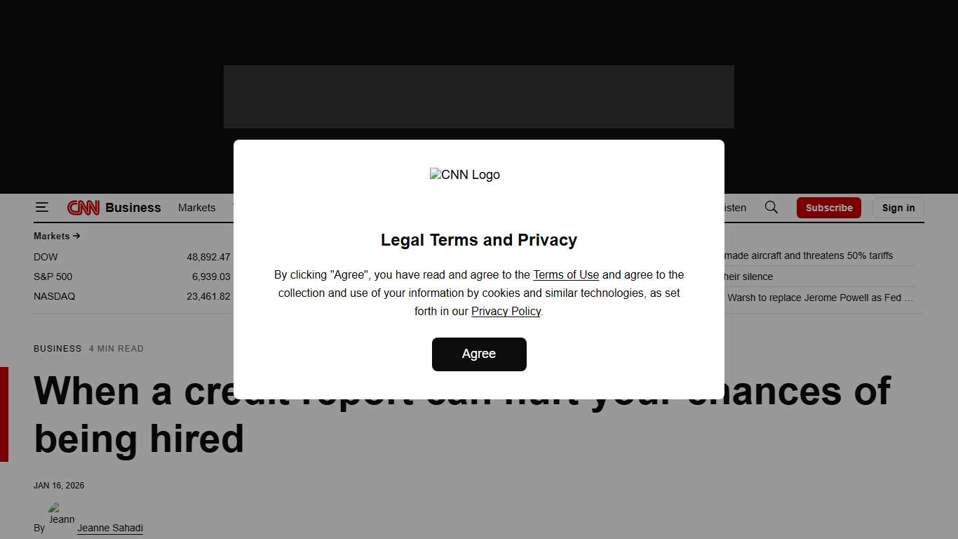 Background checks: When a credit report can hurt your chances of being hired CNN Business